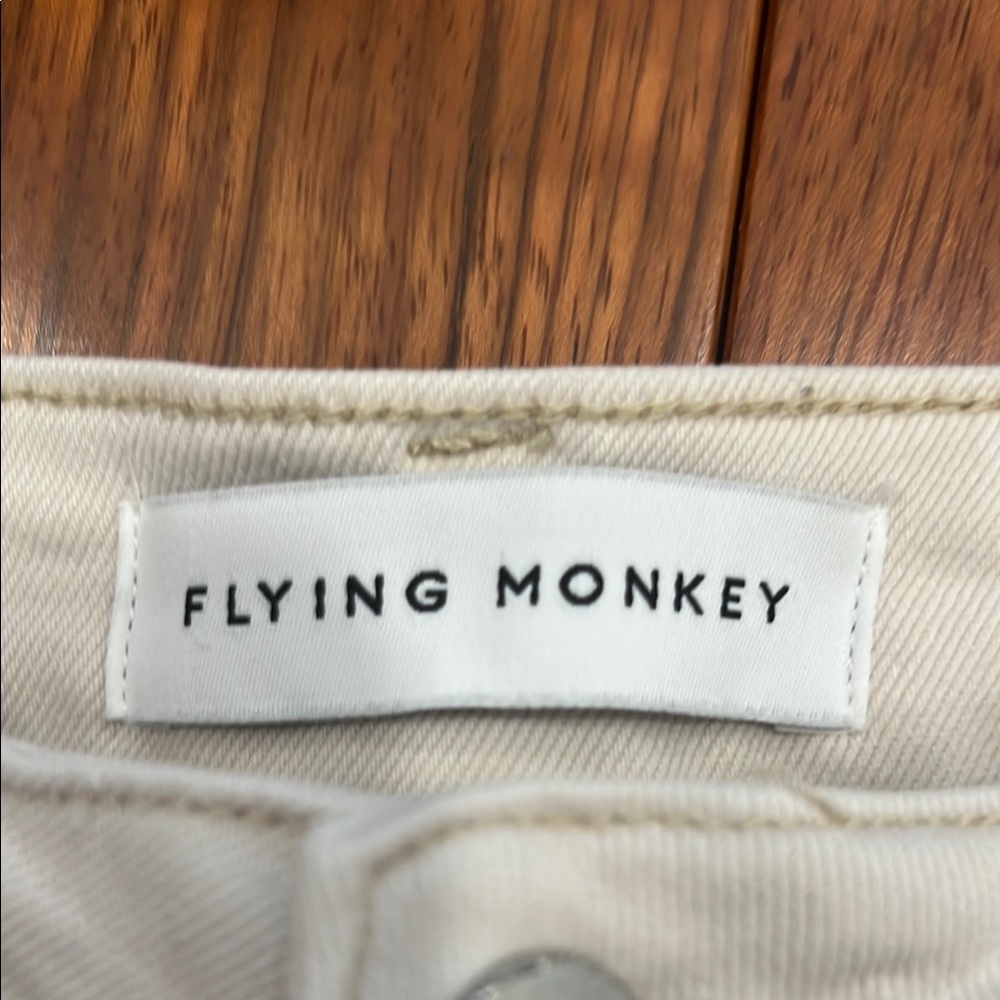 Flying Monkey Cream Ankle & Cropped Jeans